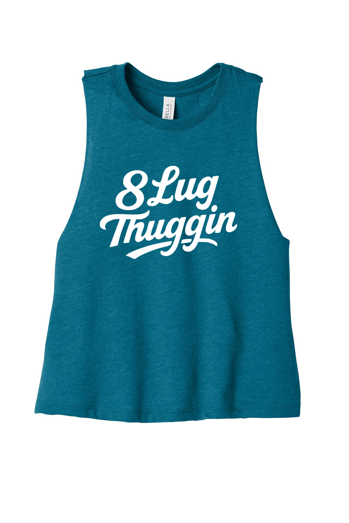 Logo Ladies Racerback Cropped Tank