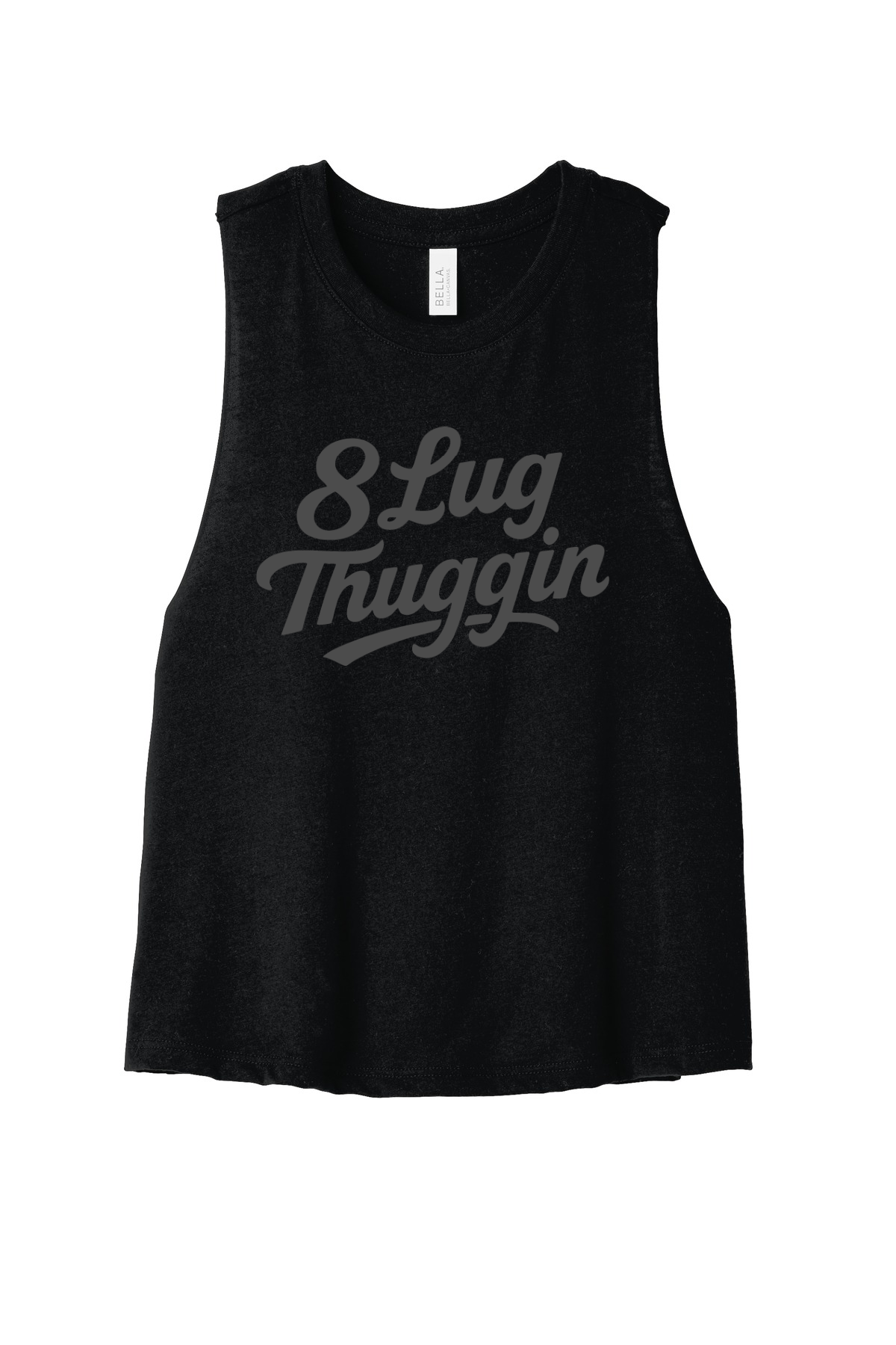 Logo Ladies Racerback Cropped Tank