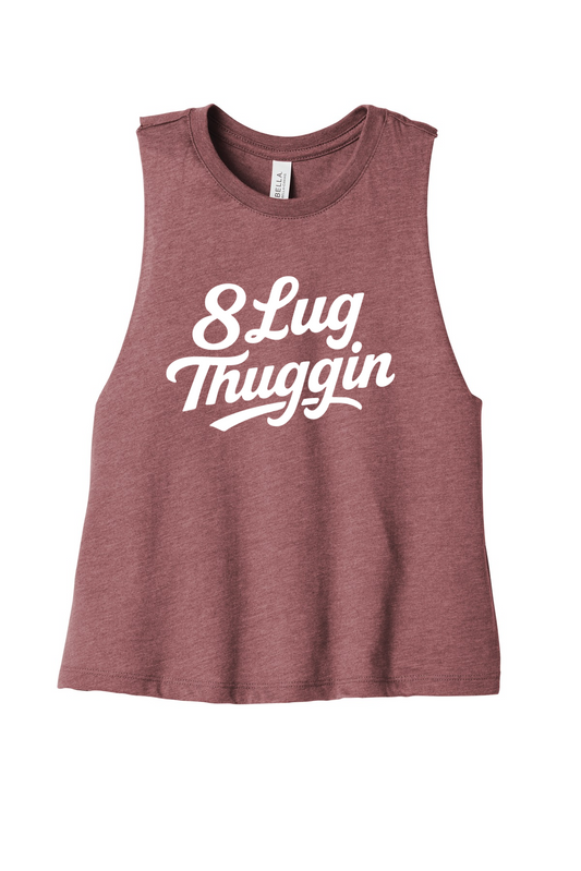 Logo Ladies Racerback Cropped Tank