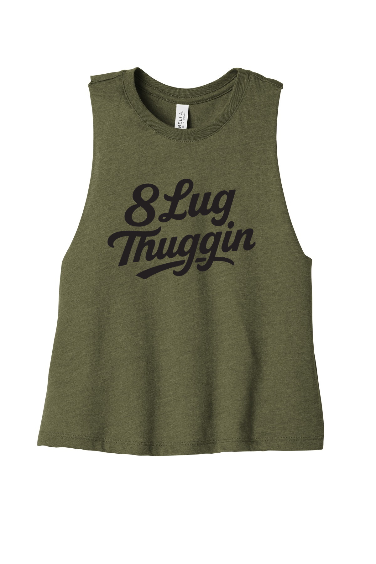 Logo Ladies Racerback Cropped Tank