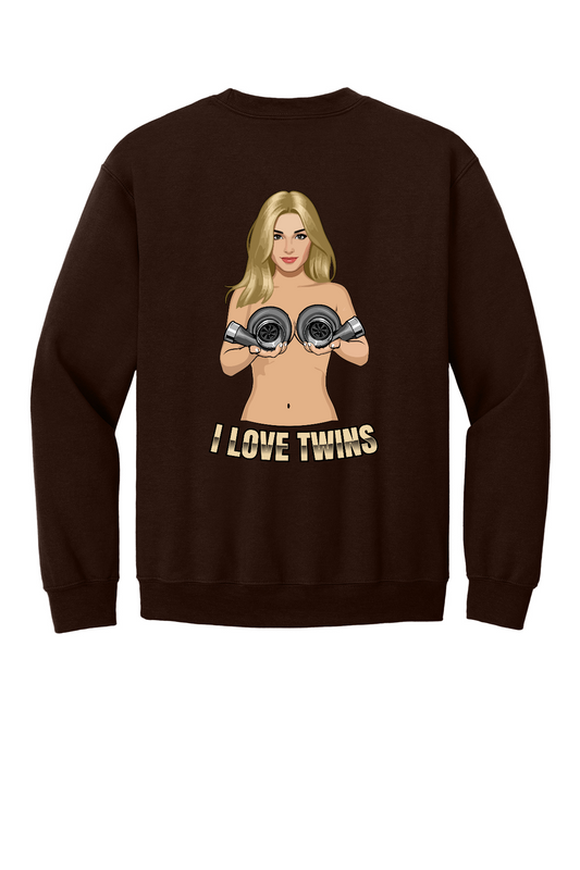 I Love Twins Crewneck Sweatshirt